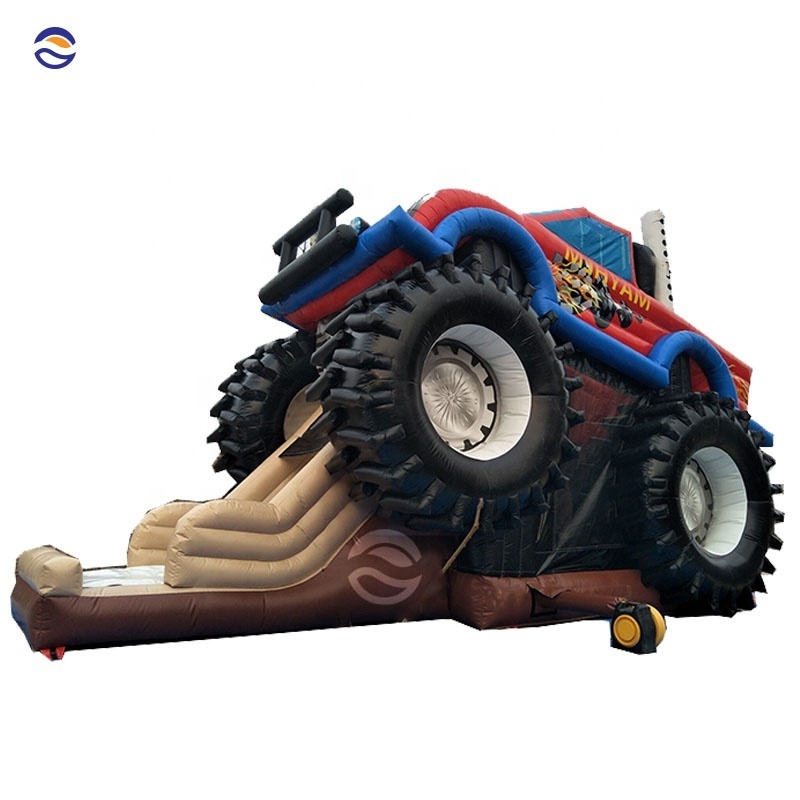 Inflatable Monster Truck Bouncer Slide Bouncy Castle Tractor Cars Bounce House