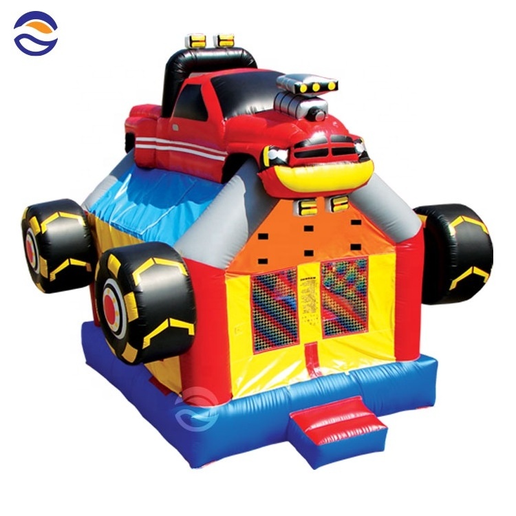 moon commercial inflatable kids monster truck car truck bouncer bouncy castle bounce house combo