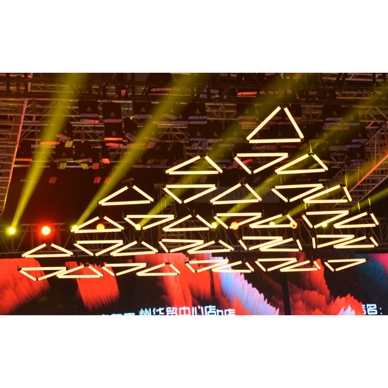 Rgb Led Pixel Tube Led Kinetic Pixel Lighting Winches Triangle Lifting Tube Light For Bar Stage