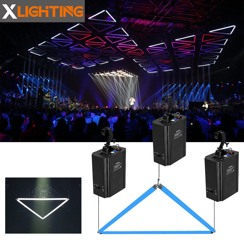 Rgb Led Pixel Tube Led Kinetic Pixel Lighting Winches Triangle Lifting Tube Light For Bar Stage