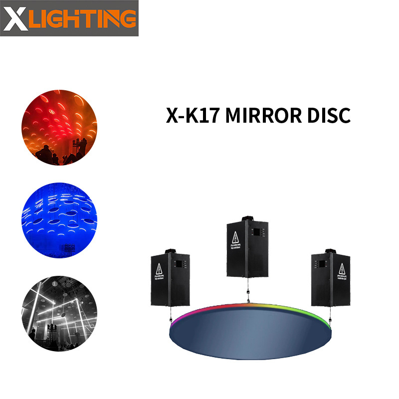 Mirror Disc Dmx Kinetic Led Lights Heavy Weight Dmx Winch Kinetic System Disco Dj Party Light For Night Club Led Rgb Lamps