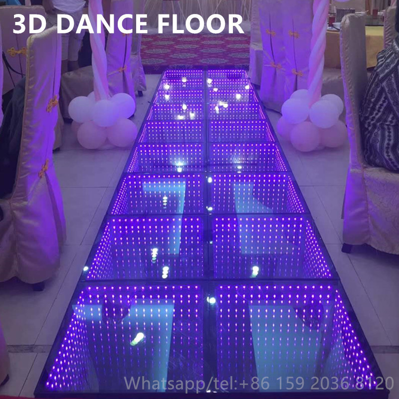 Dj lighting 3D tunnel effect mirror LED dance Floor light