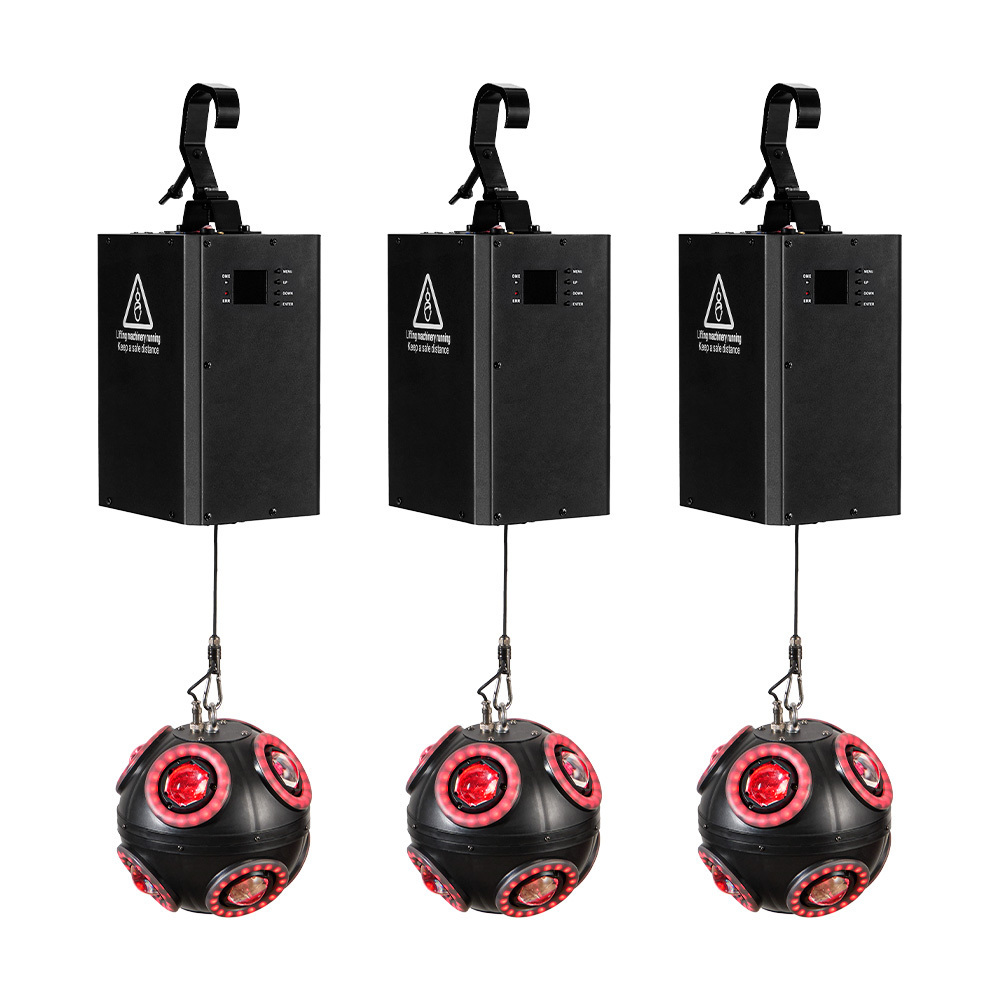 RGB kinetic football winch led ball light dmx kinetic led light for stage