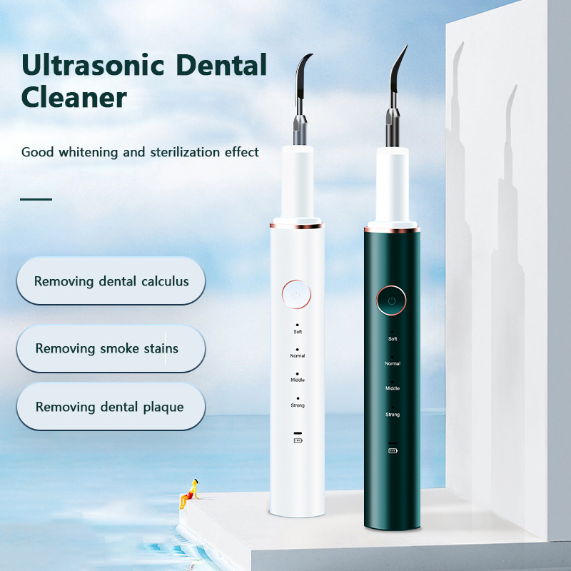 Custom Logo Sonic Tooth Cleaner Electric Dental Cleaner Calculus Remover Plaque Tartar Removal Teeth Cleaning Tool