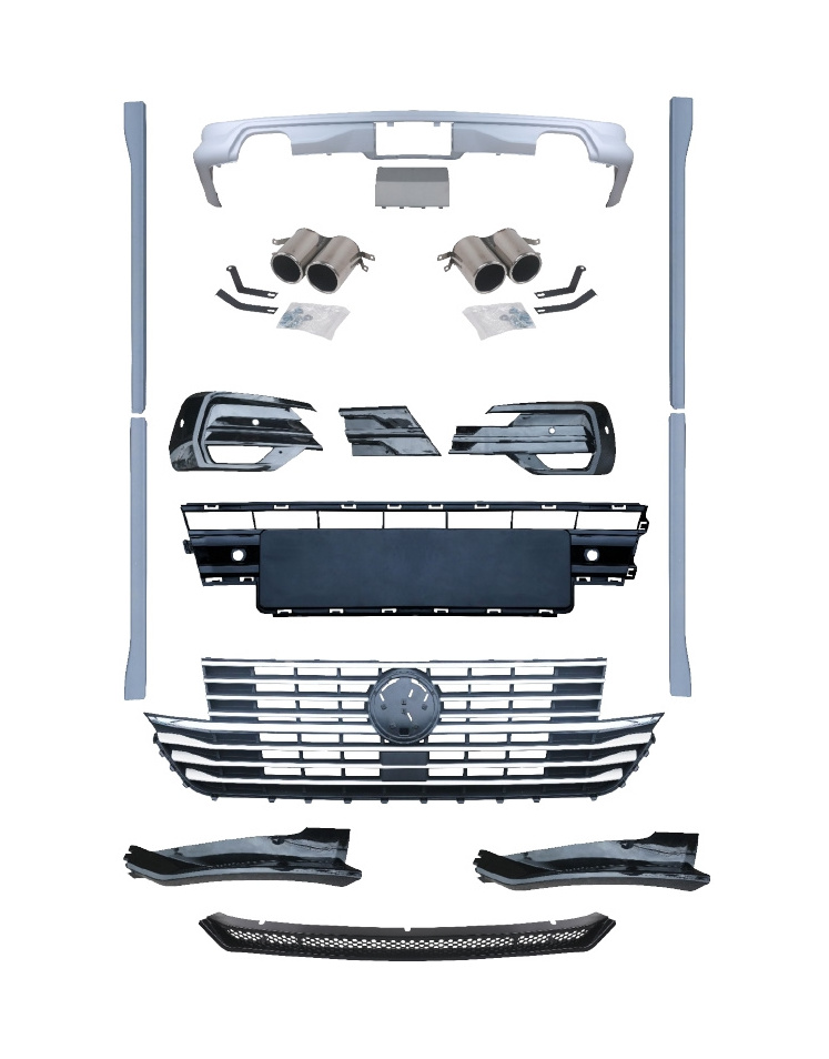 car accessories bodykit front rear bumper side skirt grilles upgrade for Volkswagen Multivan T6.1 19+ kits