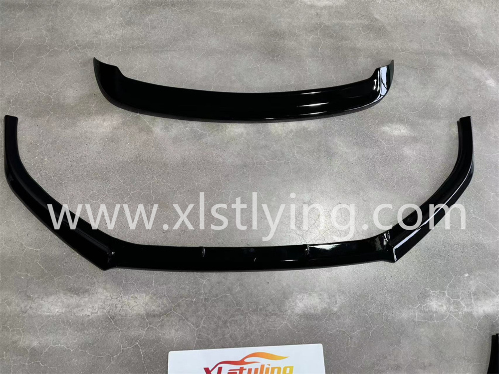 Car Accessories RZ front bumper lip splitter spoiler for VW Golf MK6 GTI R20 facelift bodykit glossy black