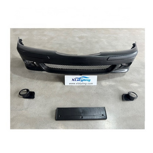 Car front bumper with grille PP material body kit for BMW E39 M5 with plate number holder