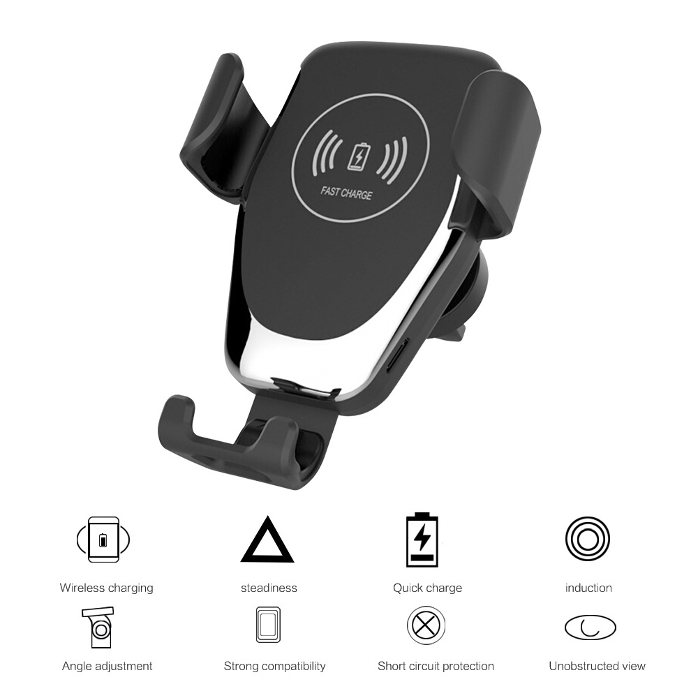 2020 Hot Arrival Q12 Wireless car charger fast charging 10W car holder Car Wireless Charger Mobile Holder