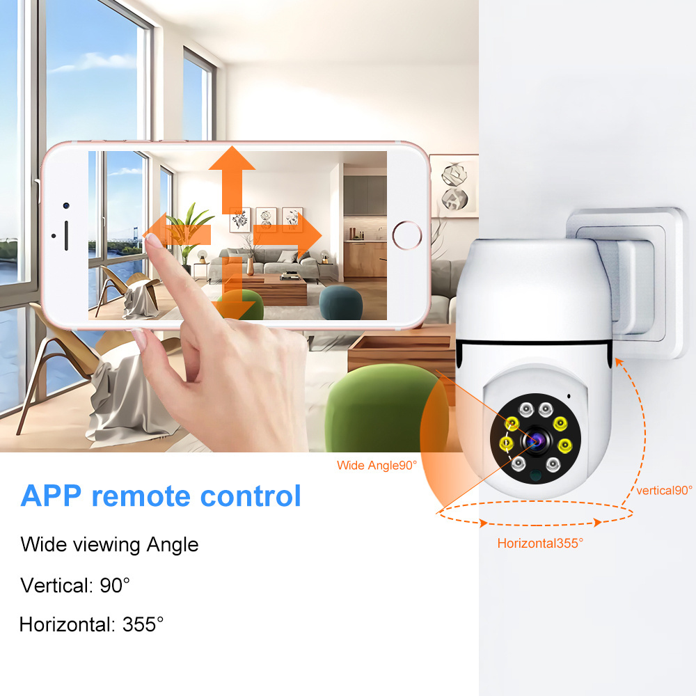 A11 Home Security WiFi Camera HD 1080P IP CCTV Video Surveillance 360 Panoramic Auto Mobile Tracking Camera