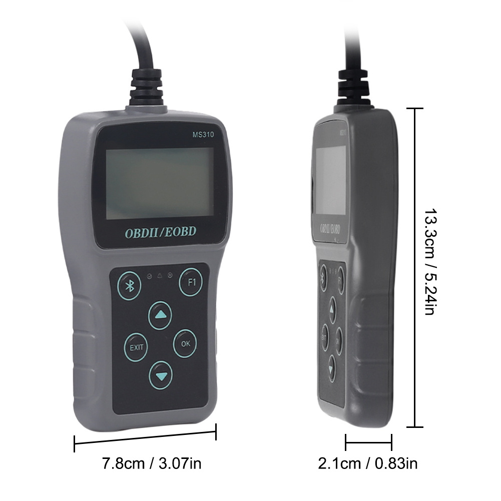 MS310 car fault diagnostic tool OBD2/EOBD handle scanner with OBD cable LCD screen Code Reader Diagnostic Tool