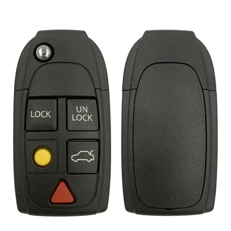 CN050016 FCC LQNP2T-APU For 2004-2015 Volvo 5 Button Flip Key Fob Part Number  8688799  315 Mhz 48 Chip