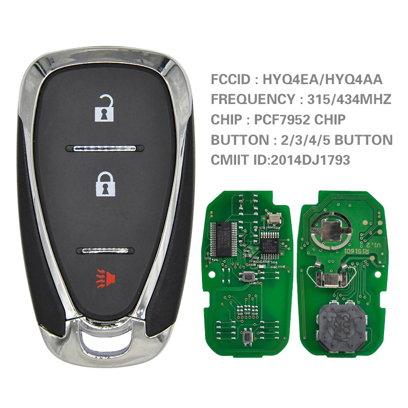 C-hevrolet Camaro Equinox Cruze Malibu Spark Smart Car Remote For Control HYQ4EA HYQ4AA ID46 PCF7952 Chip 315/434mhz CN014082-B