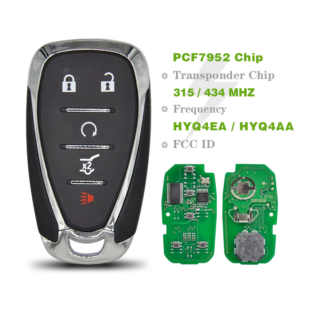 C-hevrolet Camaro Equinox C-ruze Malibu Spark Car Remote Control HYQ4EA HYQ4AA CN014082-I ID46 PCF7952 Chip 315/434mhz Smart Key