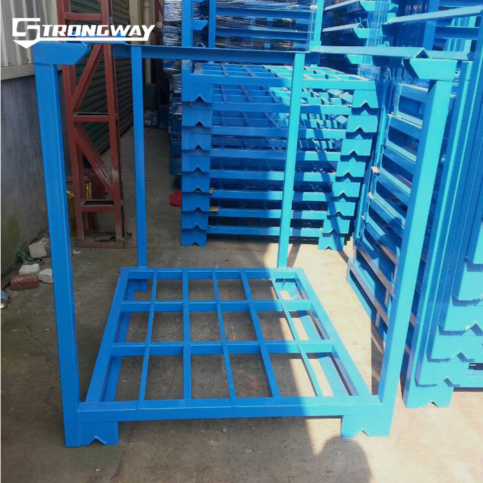 Nesting warehouse iron stackable pallet rack Customizable Steel warehouse  industry stacking frame