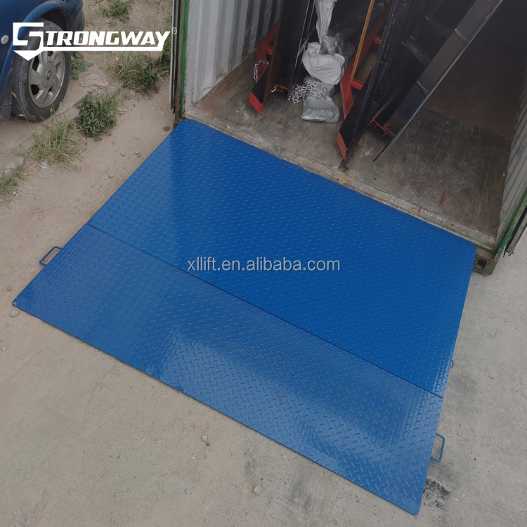 BLUFF 10t high quality trailer container ramp plate  cheap price steel forklift loading ramps mobile loading yard ramp for sale