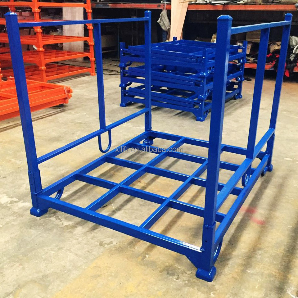 Factory price customized fabric cage stacking rack pallet rack tyre Stainless Steel Fold Storage Rack