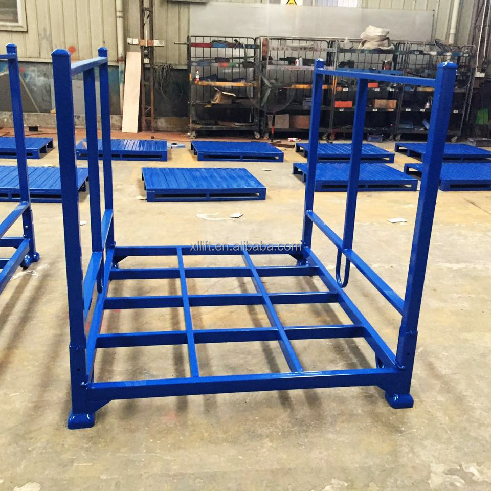 Factory price customized fabric cage stacking rack pallet rack tyre Stainless Steel Fold Storage Rack