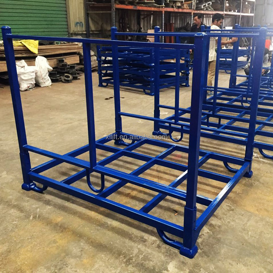 Factory price customized fabric cage stacking rack pallet rack tyre Stainless Steel Fold Storage Rack