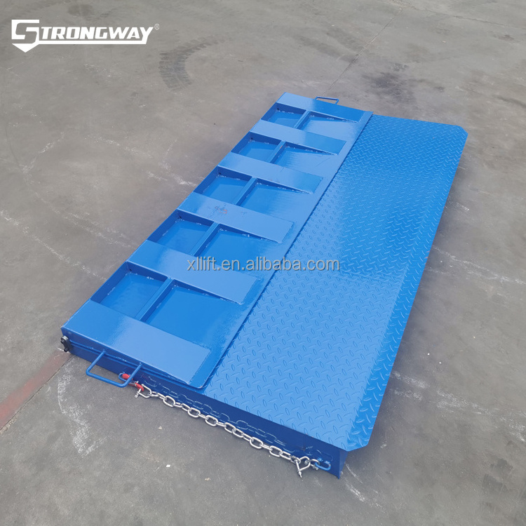 BLUFF 10t high quality trailer container ramp plate  cheap price steel forklift loading ramps mobile loading yard ramp for sale