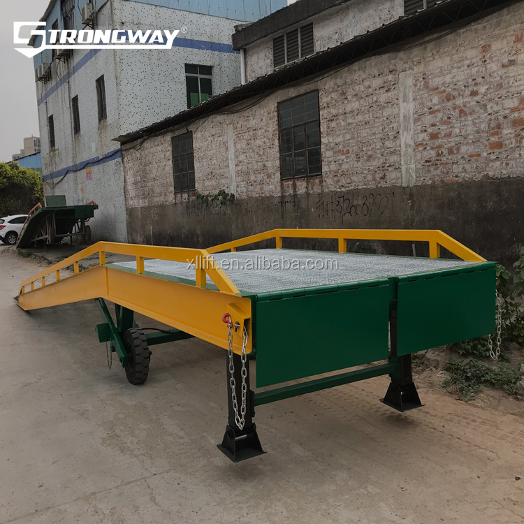 10-ton loading and unloading lifting platform for movable hydraulic boarding bridge steel grating