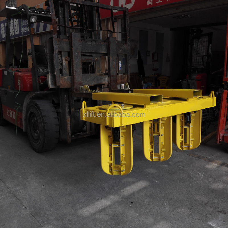 Forklift Attachment 8 Oil Drum lifting Clamp for Handler Iron or Plastic Drums