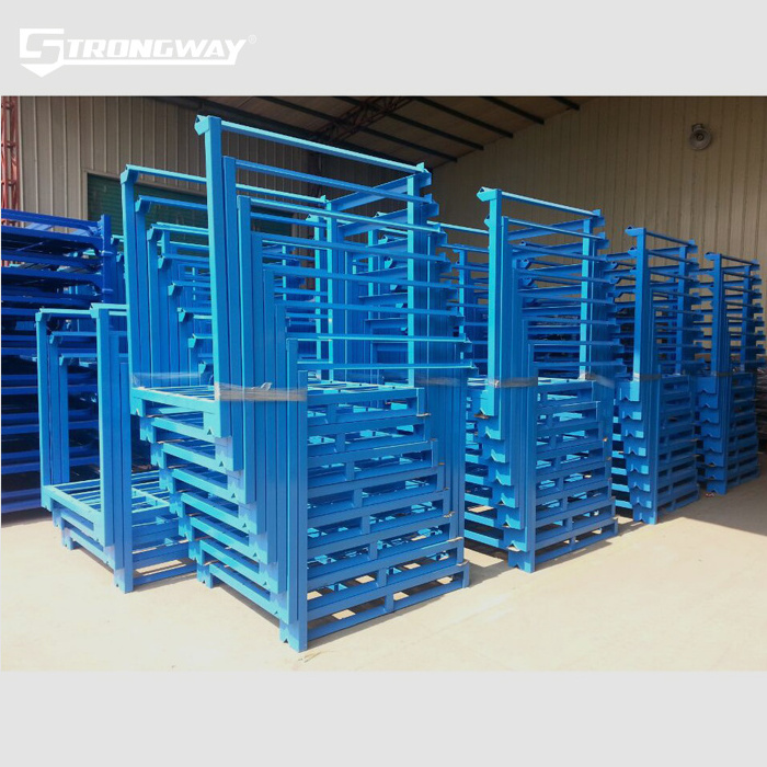 Nesting warehouse iron stackable pallet rack Customizable Steel warehouse  industry stacking frame