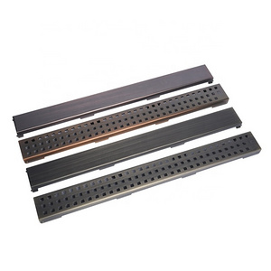 Floor Drain Cover SUS304 Stainless Steel Linear Shower Drain for Bathroom Rectangular Floor Shower Drain