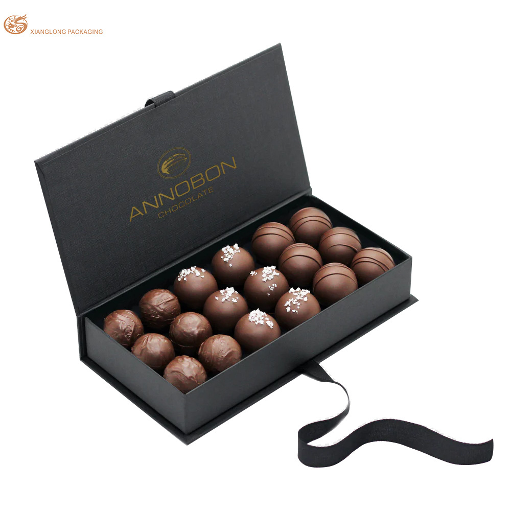 Customized Flavor In Different Printing Sleeves Packaging Chocolate Box With Paper Divider Tray Insert