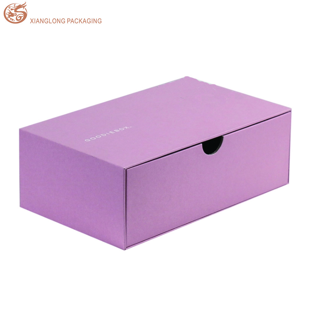 Recyclable Custom Logo Pink  Paper Soap Jewelry Packing Slide Drawer Packaging Box Gift Rigid Boxes With Finger Hole