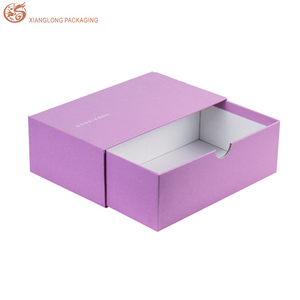 Recyclable Custom Logo Pink  Paper Soap Jewelry Packing Slide Drawer Packaging Box Gift Rigid Boxes With Finger Hole