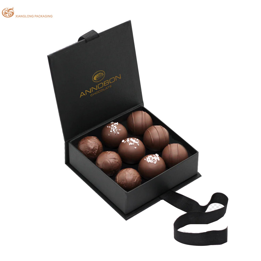 Customized Flavor In Different Printing Sleeves Packaging Chocolate Box With Paper Divider Tray Insert