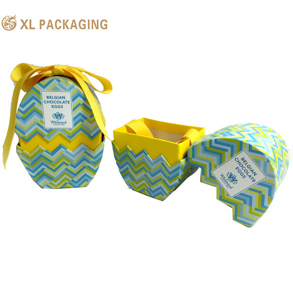 Luxury Customised Egg Shaped Packaging Box for Baby for Chocolate Candy Gift Boxes during Easter Paper Packaging