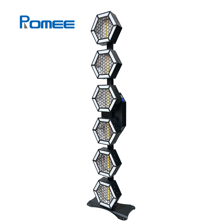 6*60w LED Hexagon Retro Pixel Strip Light Bar With Chasering Effect RGB Outside Auxiliary Light For Club Dj Event Stage Lighting