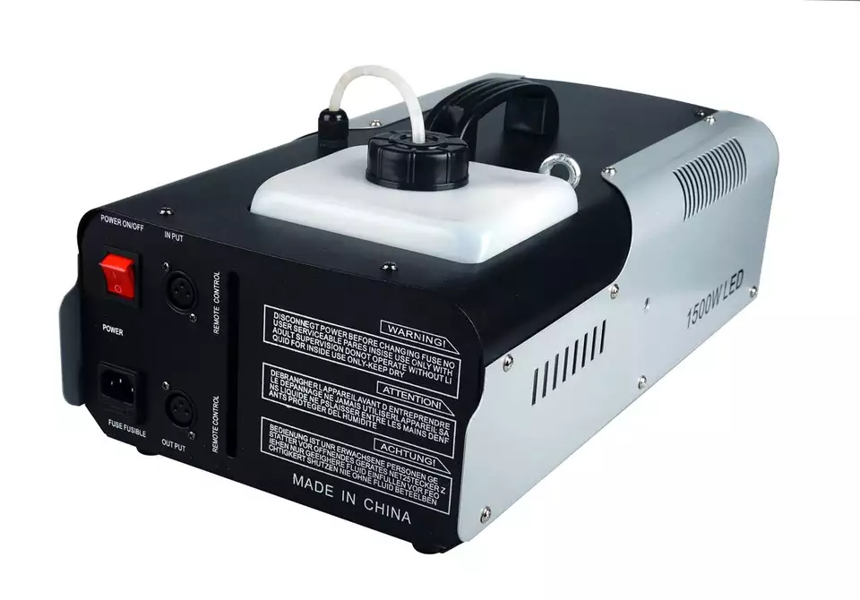 Wedding Party Fogging Stage Effect Hazer Fogger 1500W High Power Fog Machine with Remote Wire DMX Control