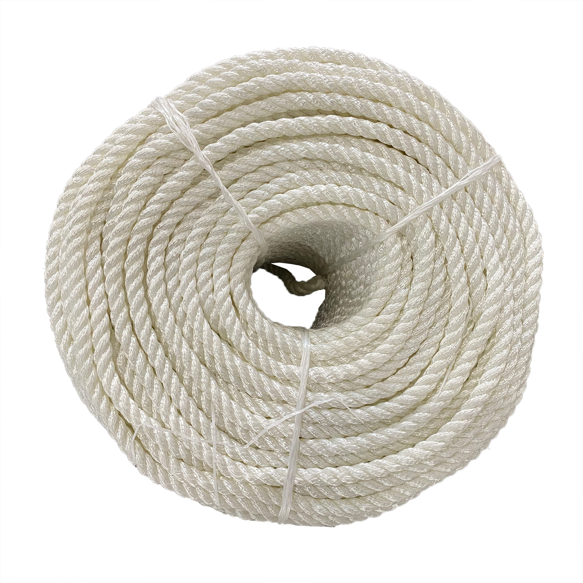 High elongation 3 Strand used mooring ship rope marine nylon rope