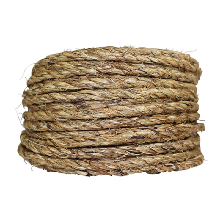 100% Natural Fiber Twisted Rope Sisal Rope natural 10mm