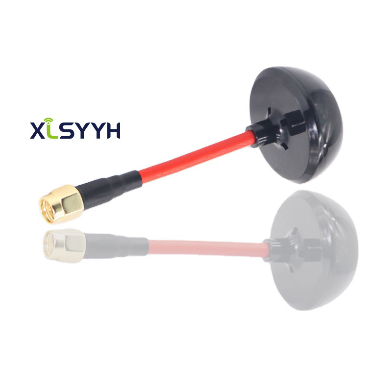 Waterproof omnidirectional wifi 5.8G 2.4G 3dBi TX RX mushroom RHCP FPV antenna for drone with flexible cable