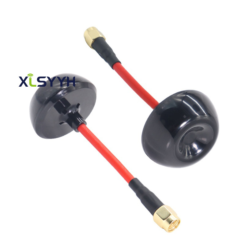 Waterproof omnidirectional wifi 5.8G 2.4G 3dBi TX RX mushroom RHCP FPV antenna for drone with flexible cable