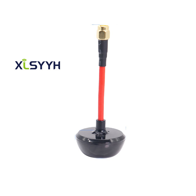 Waterproof omnidirectional wifi 5.8G 2.4G 3dBi TX RX mushroom RHCP FPV antenna for drone with flexible cable