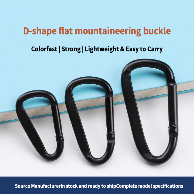 Wholesale custom logo small lock climbing snap hook metal spring clip hook aluminum carabiner hooks