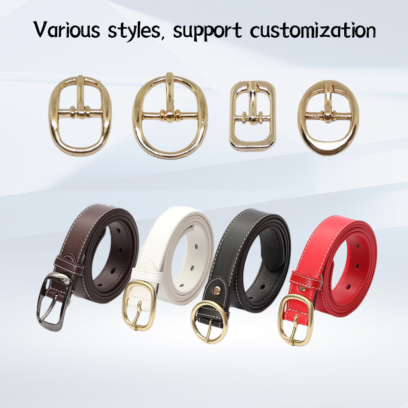 Factory wholesale multi-shape custom metal pin belt buckle for belt handbag hardware accessories