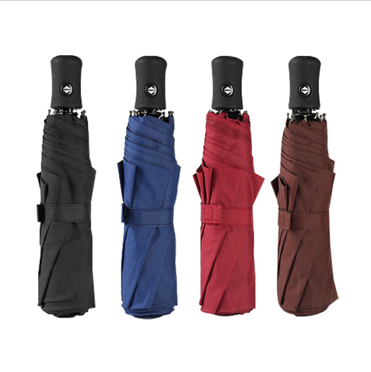 free sample travel umbrella auto umbrella 3 folding rain umbrella