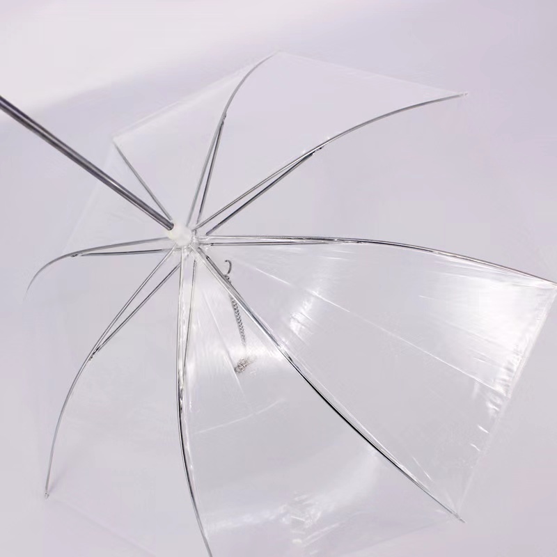 2023 hot sale Transparent clear waterproof pet rain gear dog cat  umbrella with leash