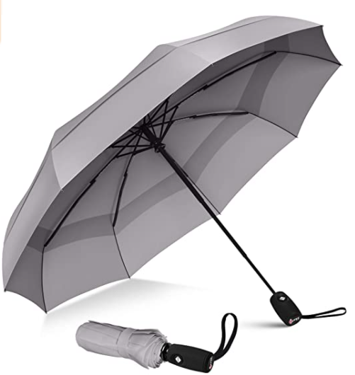 Windproof Travel Umbrella Wind Resistant Small Compact Light Automatic Strong Mini Folding and Portable Backpack Car umbrella