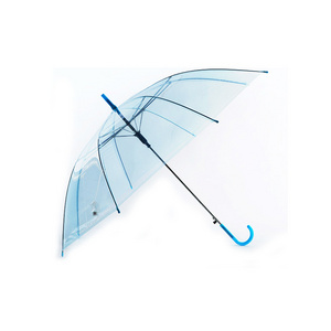 2023 hot sale see through transparent EVA POE plastic clear bubble wholesale cheap colorful umbrella for kis transparent