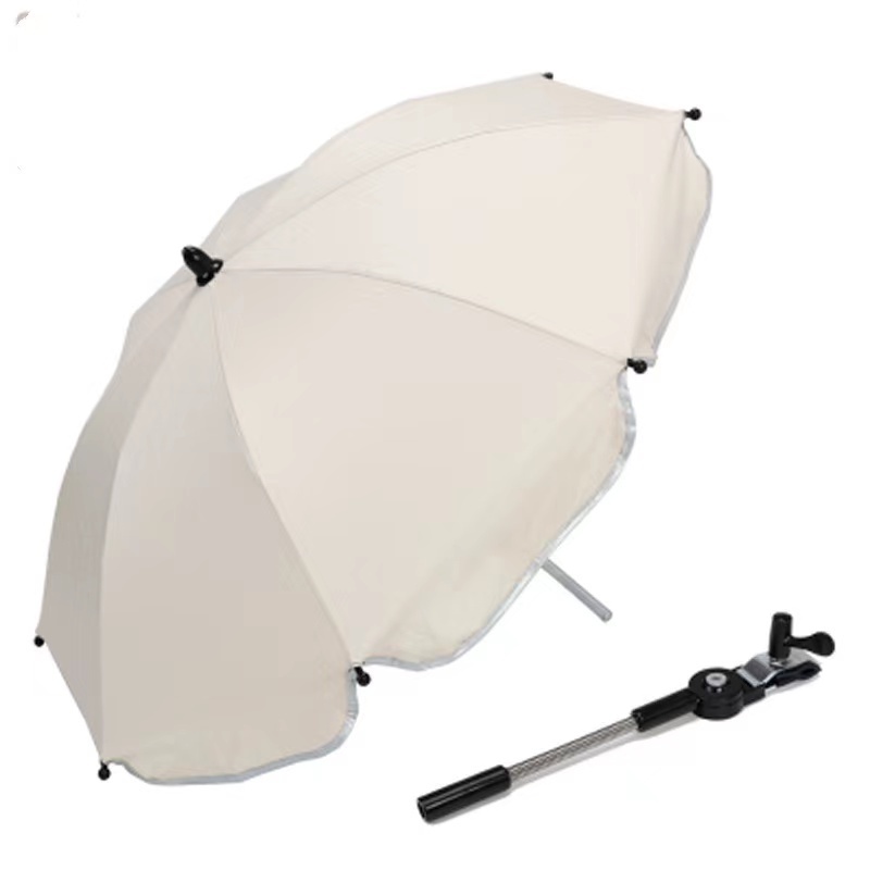 High quality Baby Stroller Parasol,Clip UV Protection Clip-On  Stand Holder 360 Degrees Adjustable Sun Canopy Parasol Umbrella