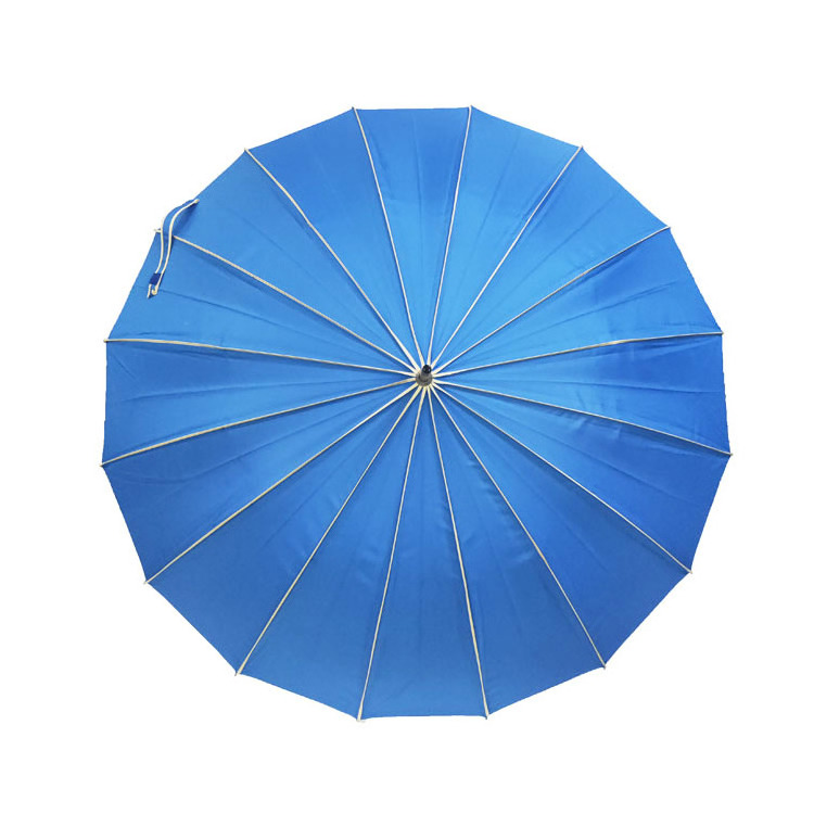 50 Inch Wooden Handle Wooden Umbrella 16 Ribs Automatic Open Rain Umbrella