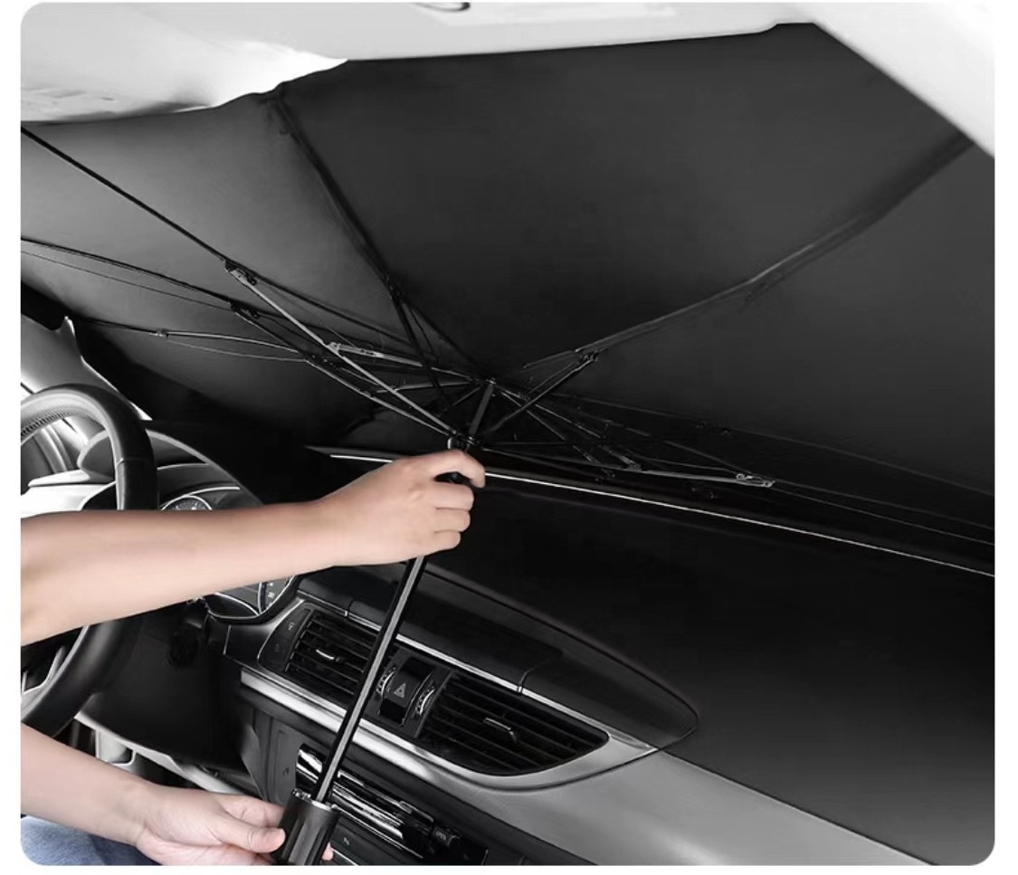 Car Window Shades  Foldable Umbrella Reflective Windshield Sunshade for Car Front Window Blocks UV Rays Heat Keep Vehicle Cool