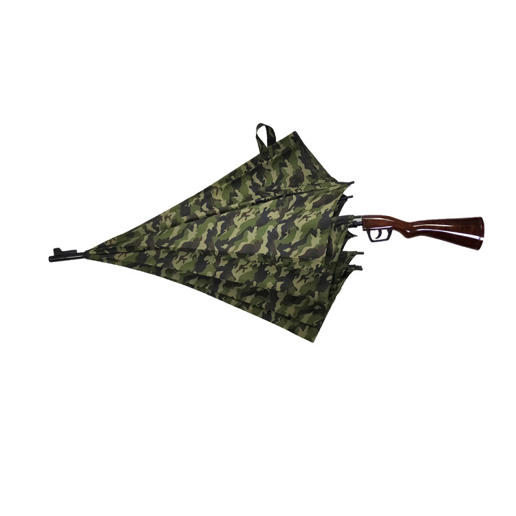 Wholesale customized Top Quality Automatic New Inventions Camouflage Rifle Gun Umbrella