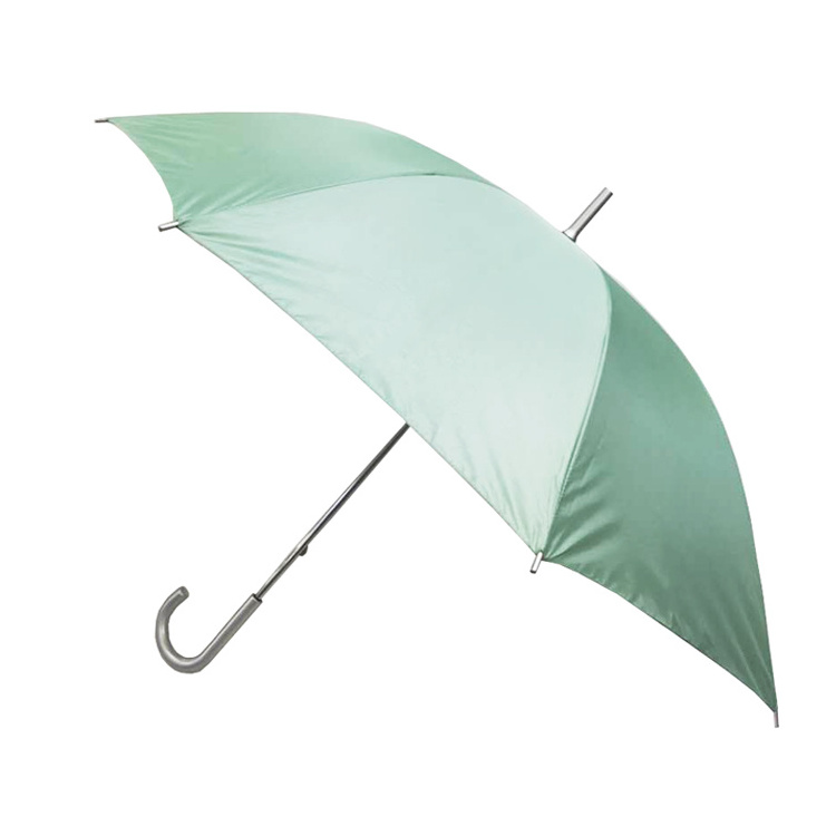 2023 Hot Sale 23 inch 8 ribs Manual Open Close Promotion mint green straight Umbrella